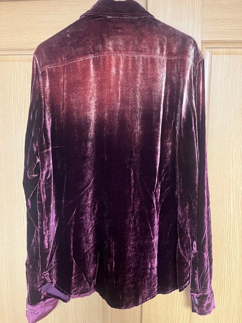 SAINT LAURENT　サンローラン　ベロアベルベットシャツ　ほぼ新品　M