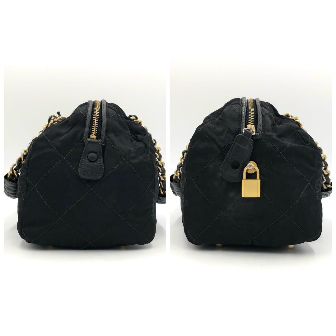 【美品✨】プラダ ハンドバッグ チェーン ボストンバッグ キルティング 肩掛け