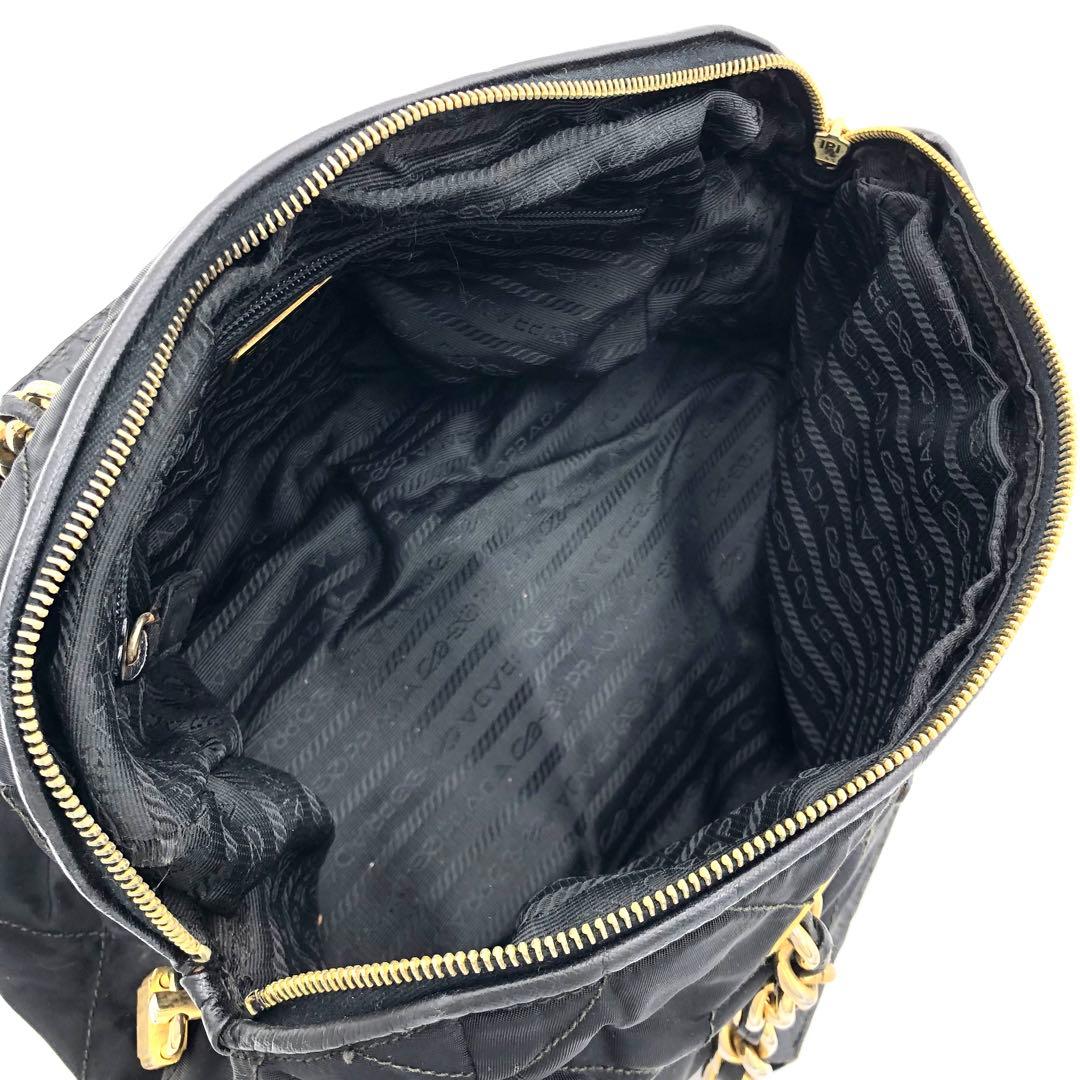 【美品✨】プラダ ハンドバッグ チェーン ボストンバッグ キルティング 肩掛け