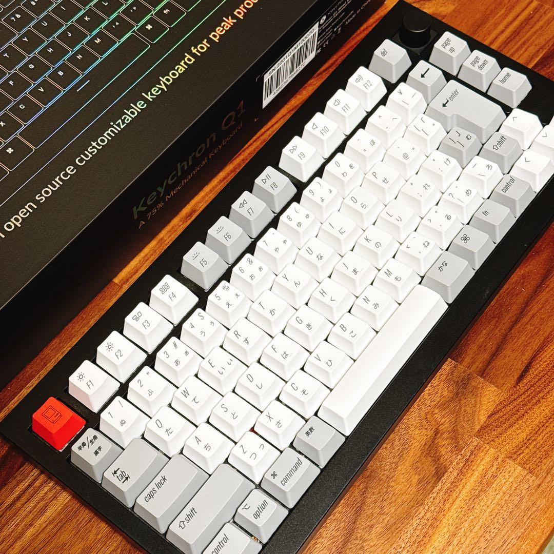 Keychron Q1 QMKカスタムメカニカルキーボード（日本JIS、赤軸）