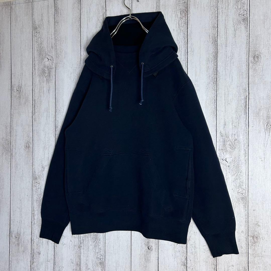 3760【超希少デザイン】サカイ☆フードジップ切り替えパーカー 入手困難