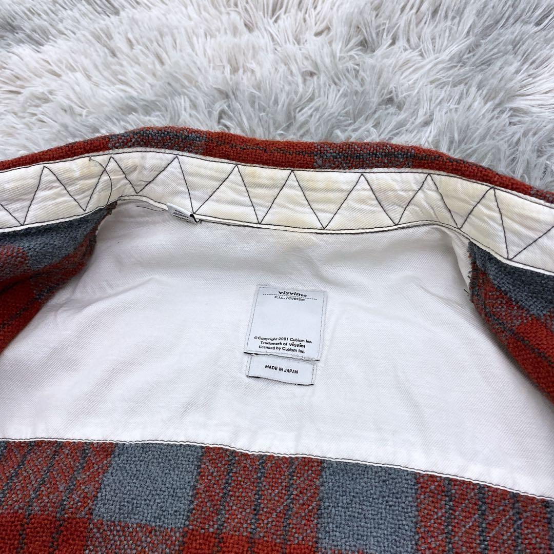 vivsim sherwood shirt ウールチェックシャツ