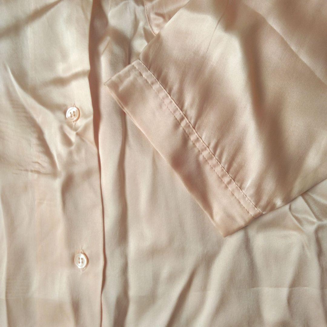 シルク100%レディースパジャマ　高品質　上下セットアップ　ズボン新品