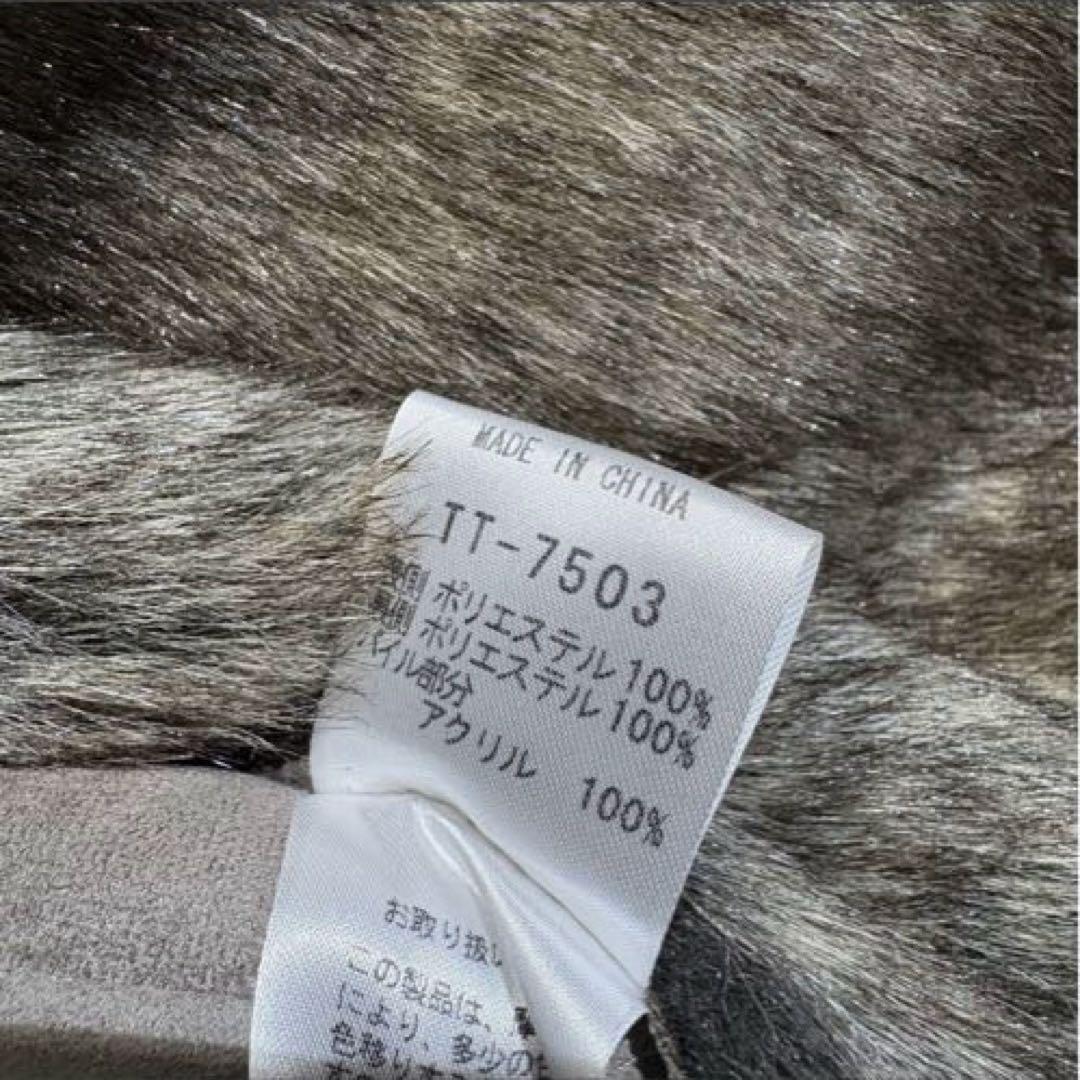 美品 MEN'S TENORAS エコムートン コート ボア ダブル 肉厚極暖L