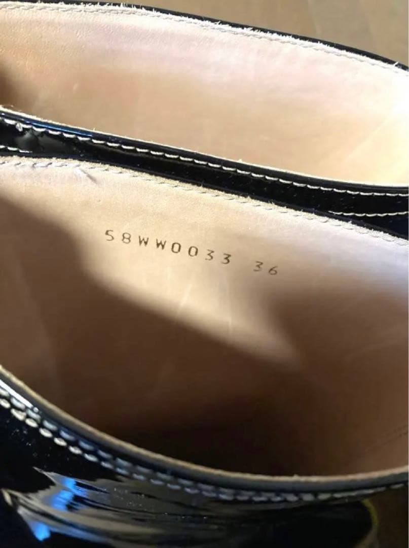 (新品) Martin Margiela マルジェラ 希少エナメル ブーツ 36