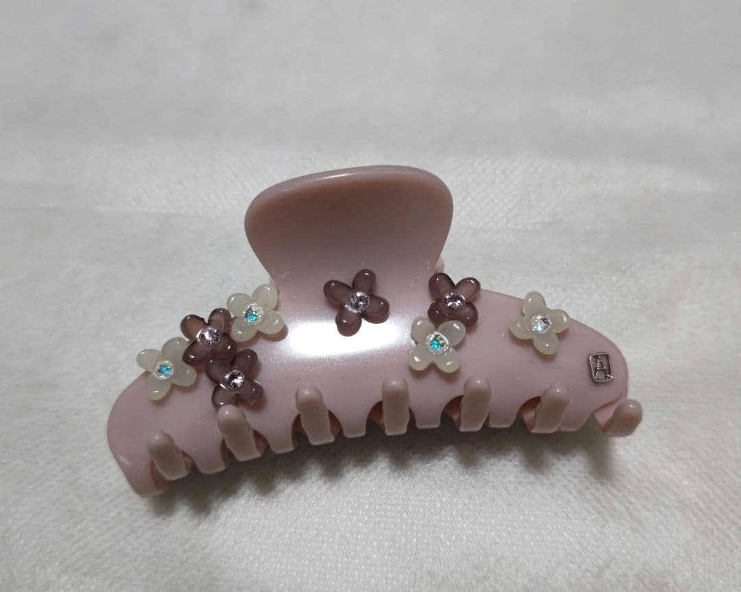 アレクサンドルドゥパリ 花飾り付きバンスクリップ