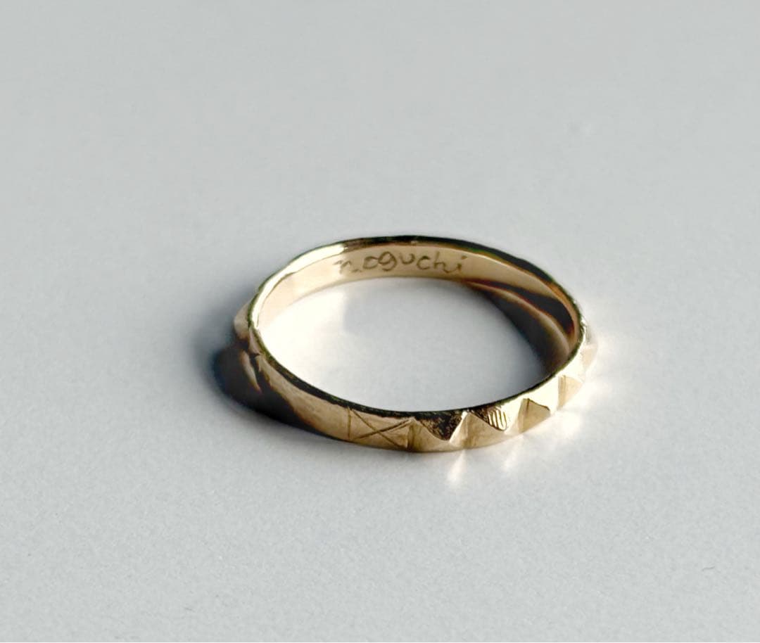 noguchi BIJOUX ノグチビジュー スタッズリング　YG 11号