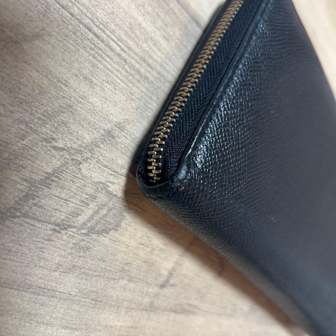 ブルガリ　黒 レザー 財布