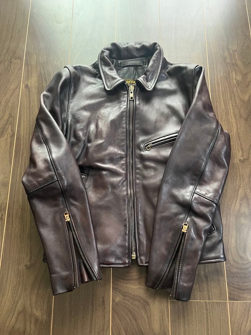 おざVANSON バンソン レザー ライダースジャケット エンフィールド