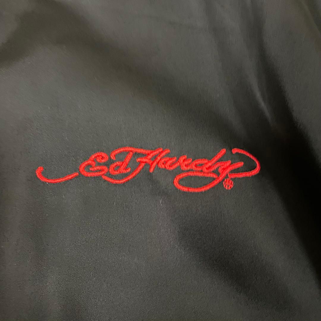 エドハーディー ed hardy スカジャン ジャケット スカル ドクロ 黒