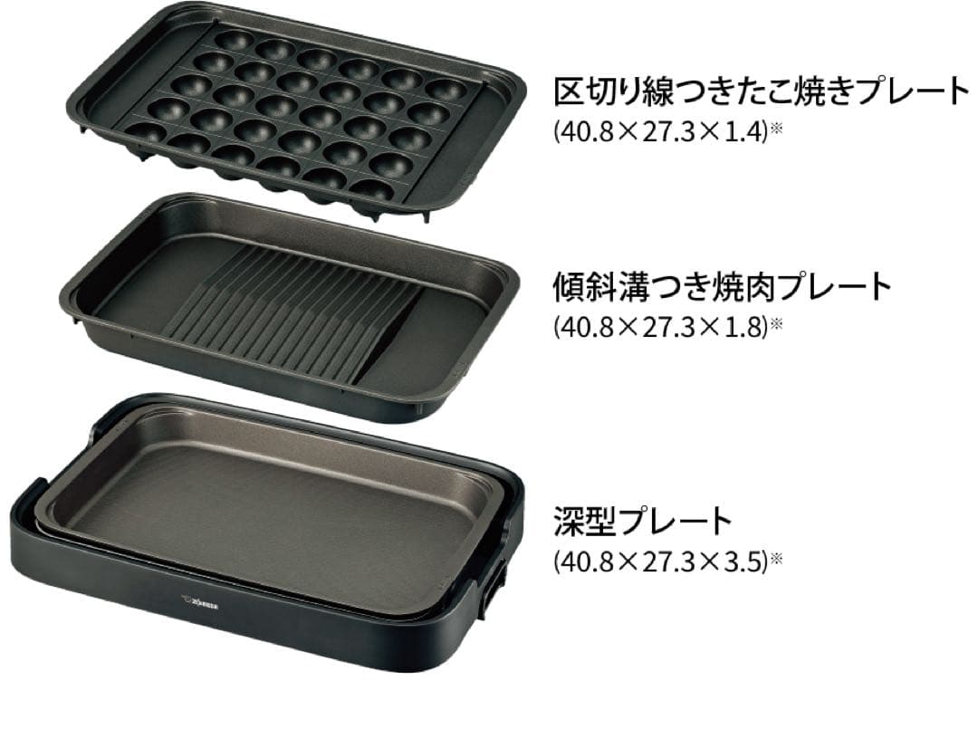 ぴっぴーちゃん 象印 ホットプレート 3枚セット