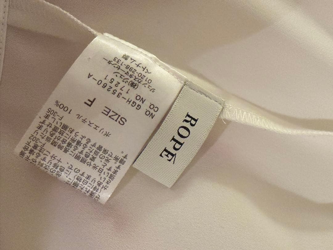 ROPÉ【洗える】ボウタイブラウス