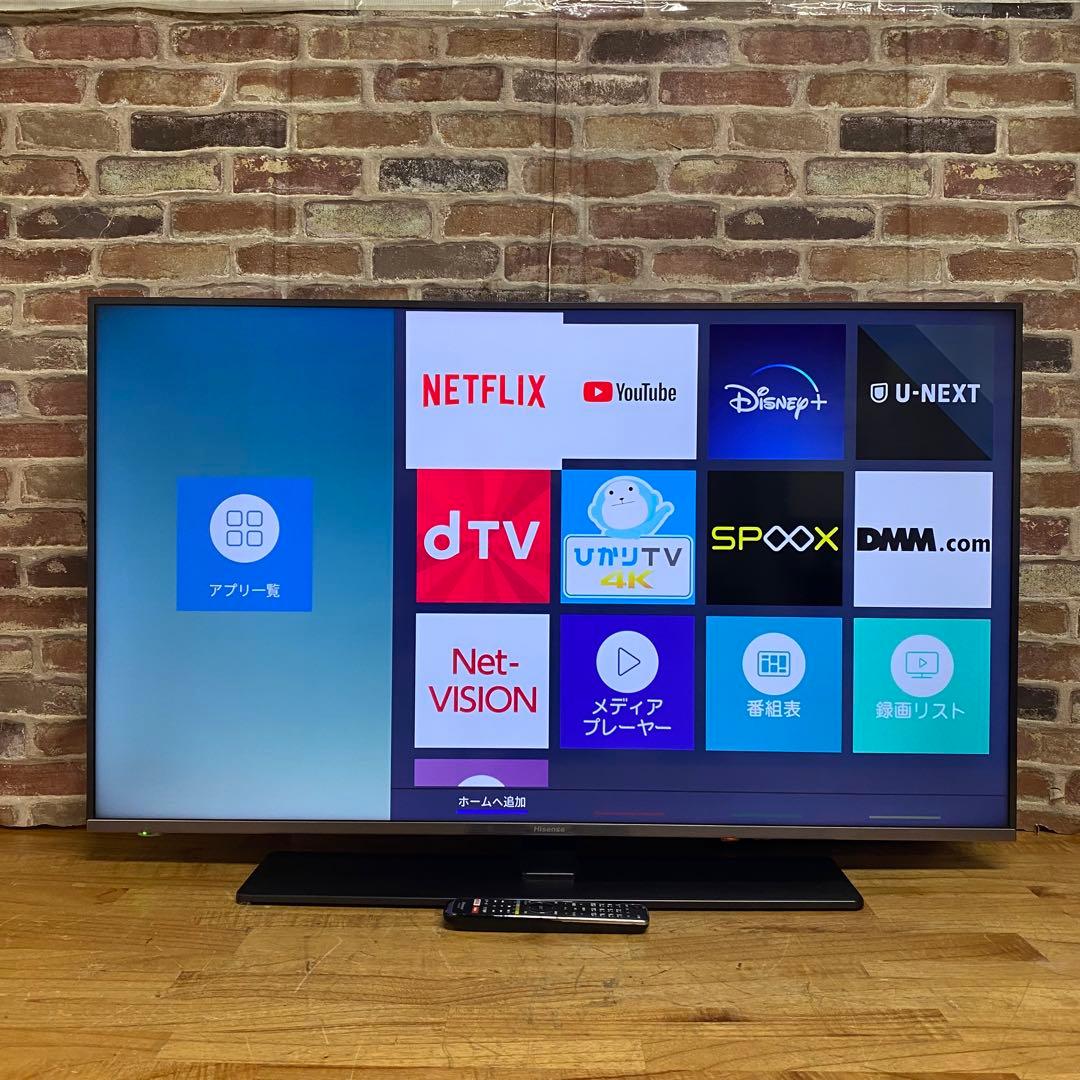 ハイセンス 50V型 4K 液晶テレビ 50A6800 スマートテレビ アプリ○