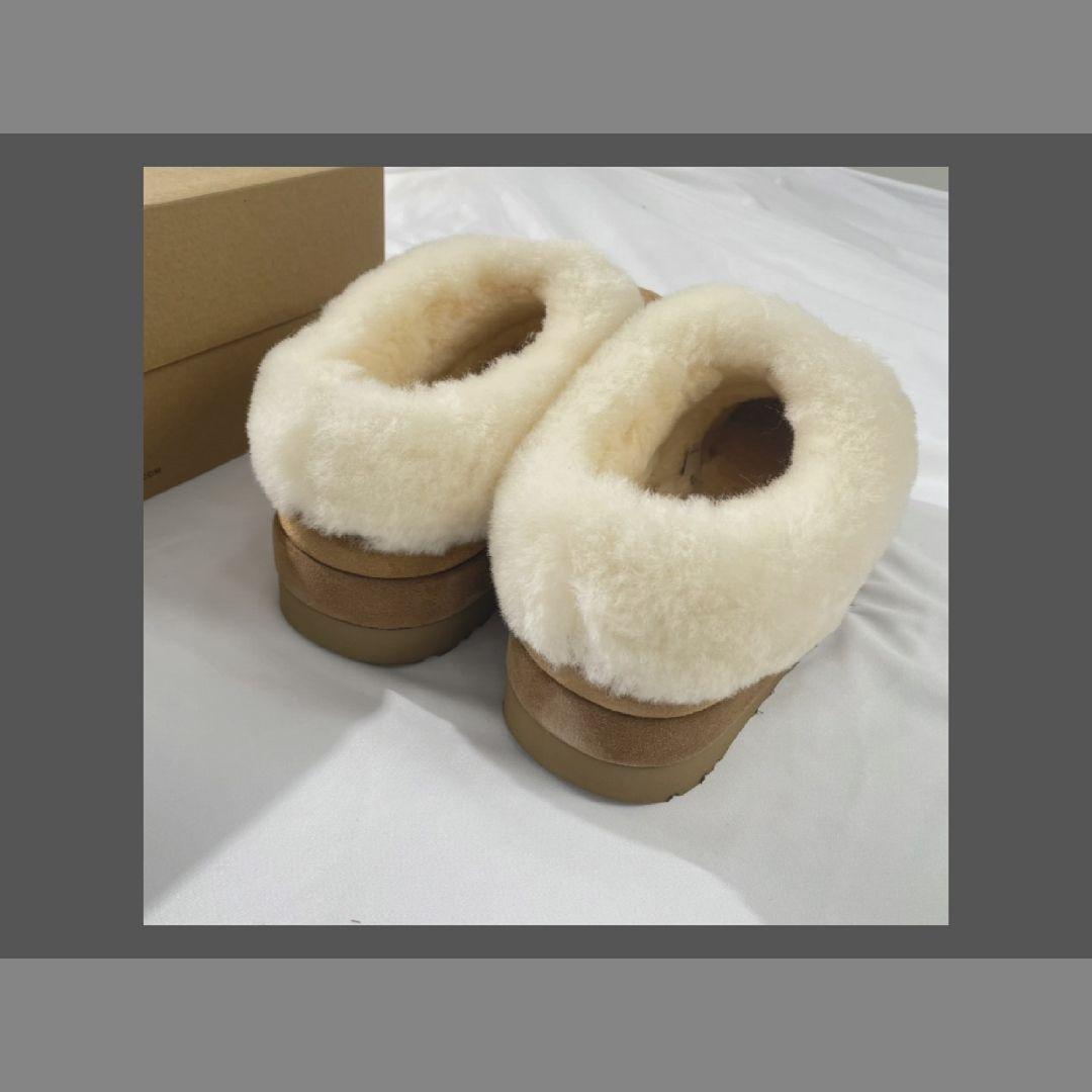 UGG 栗色 厚底ムートンブーツ