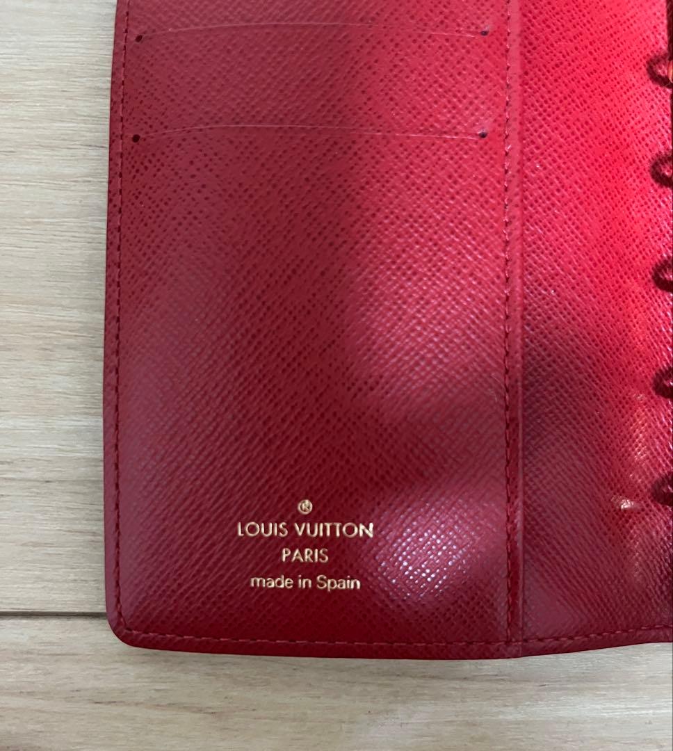 美品 LOUIS VUITTON ルイヴィトン 手帳カバー アジェンダ ダミエ