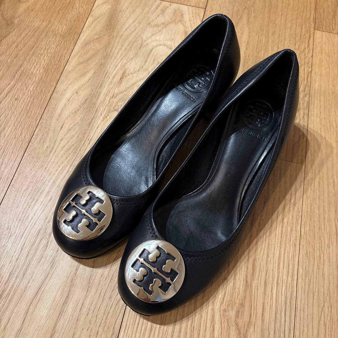 SALE★Tory Burch 黒 レザーパンプス25cm