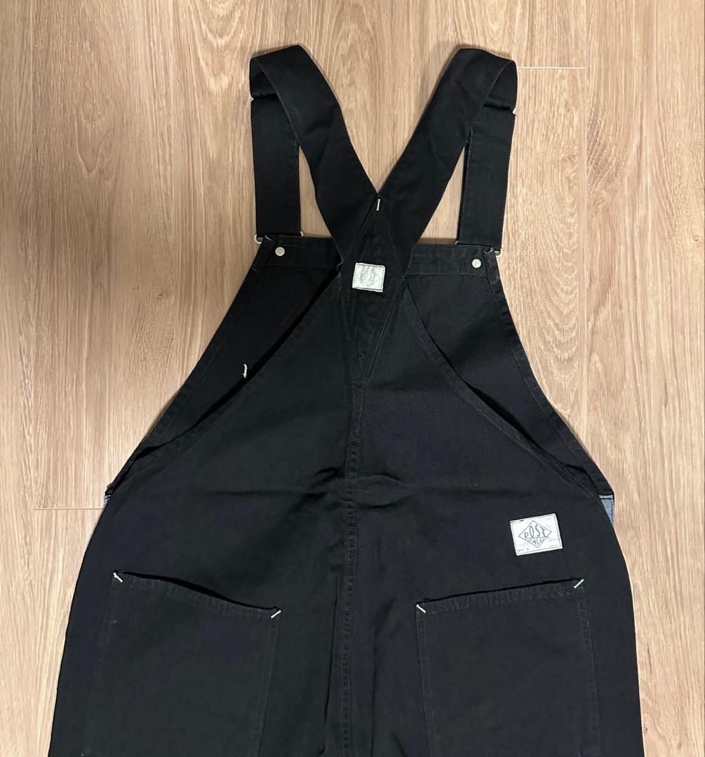 POST OVERALLS ポスト オーバーオール Ｎo.1 ブラック 黒 L