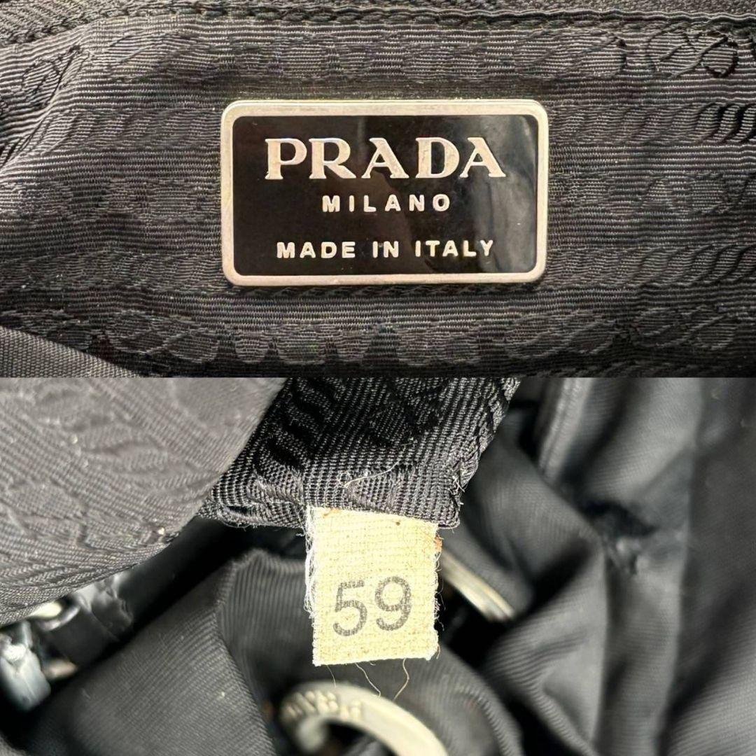 美品✨PRADA プラダ リュック バックパック ナイロン 三角ロゴ 黒