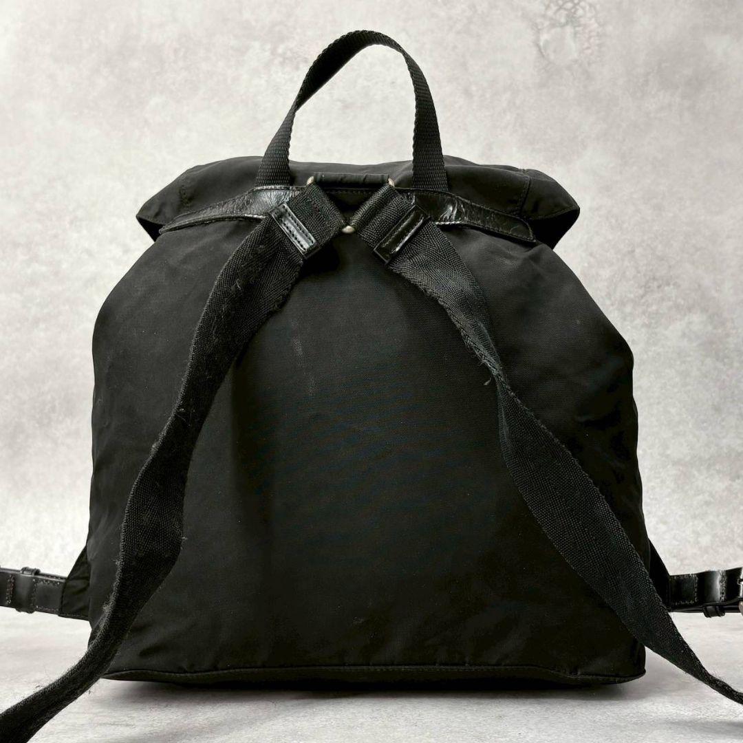 美品✨PRADA プラダ リュック バックパック ナイロン 三角ロゴ 黒