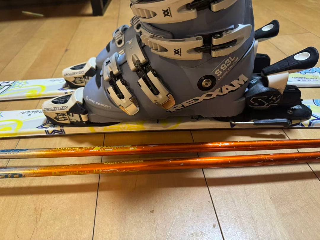 Pure Conscious 子供用スキーセット120cm ブーツ22.5cm