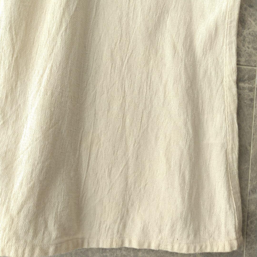 051 群言堂 石見銀山 コットン シルク ボトルネック ブラウス アイボリー