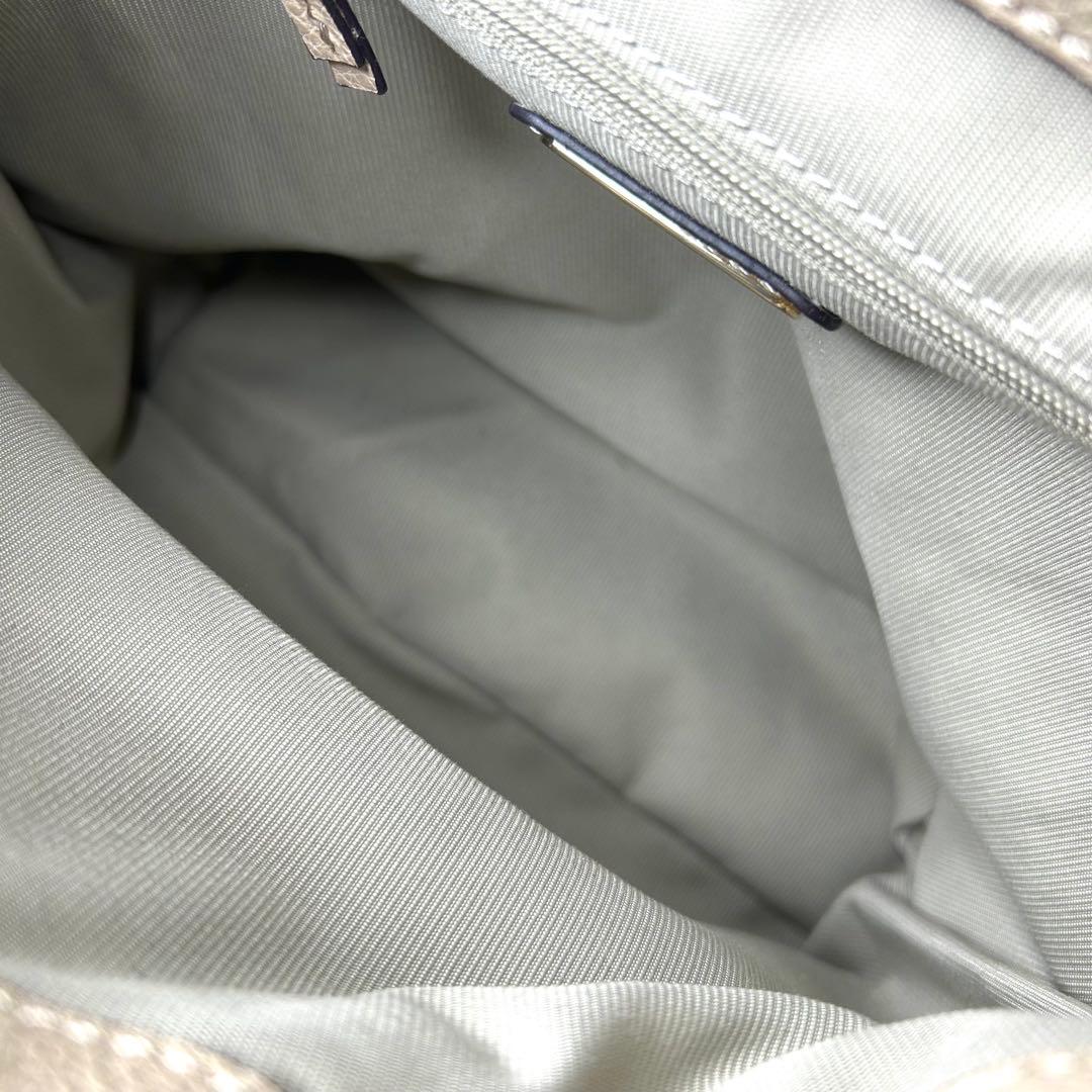 k*3様 【新品同様】FURLA リュック レザー 巾着 ベージュ