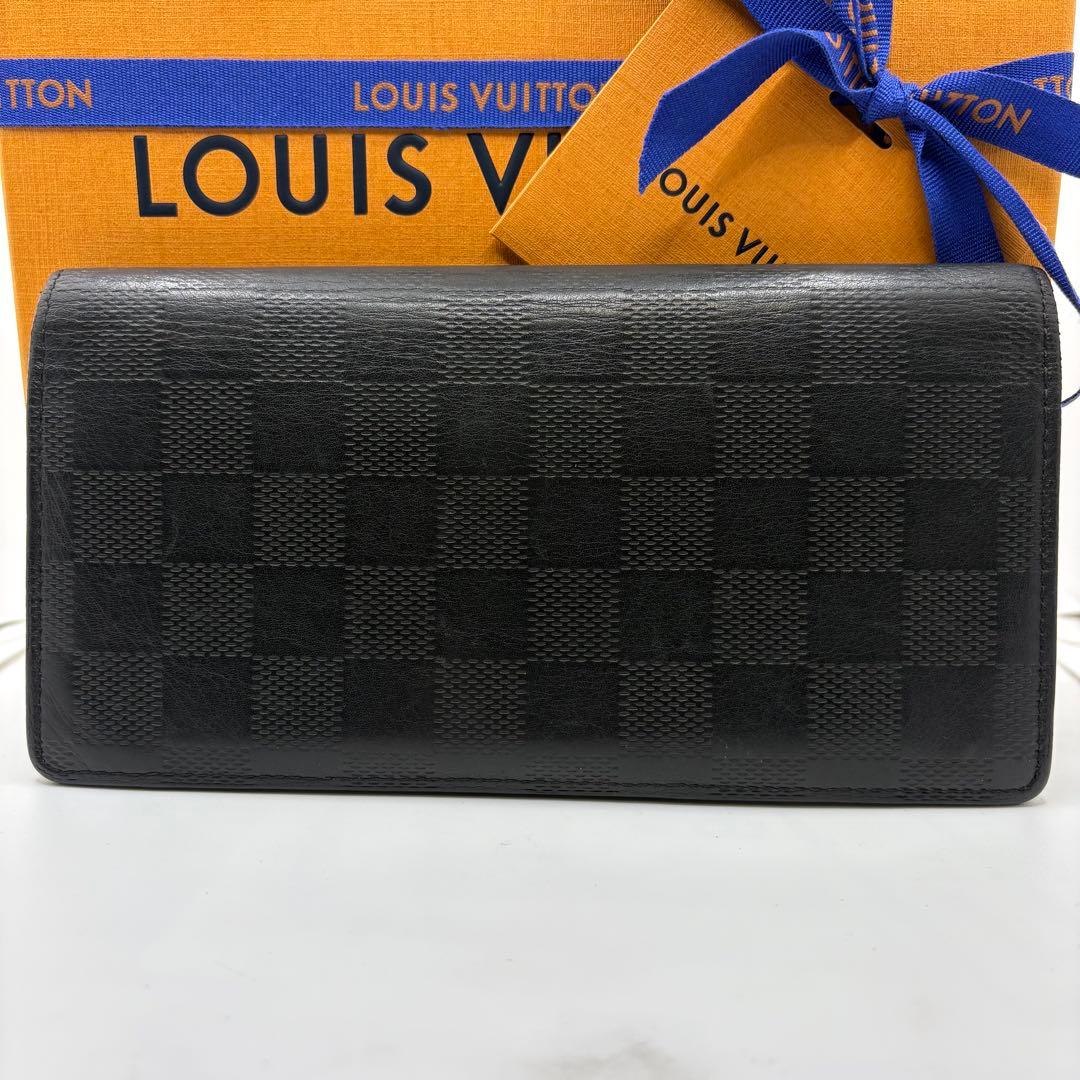ルイヴィトン✨ダミエ アンフィニ ポルトフォイユ プラザ 長財布 黒ブラック