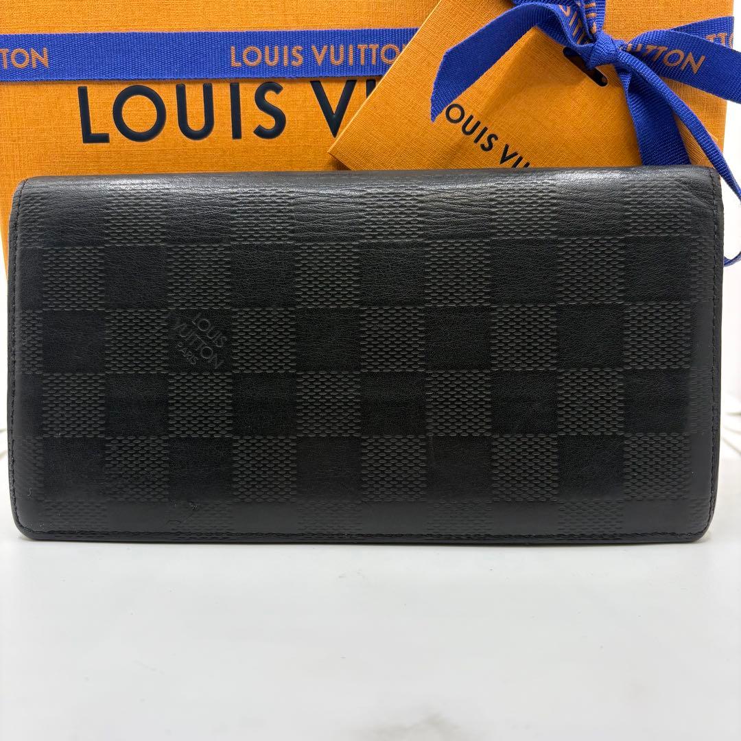 ルイヴィトン✨ダミエ アンフィニ ポルトフォイユ プラザ 長財布 黒ブラック