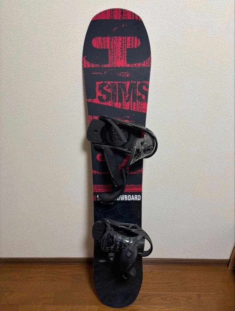 【大特価】SIMSスノーボードビンディング付き　２点セット