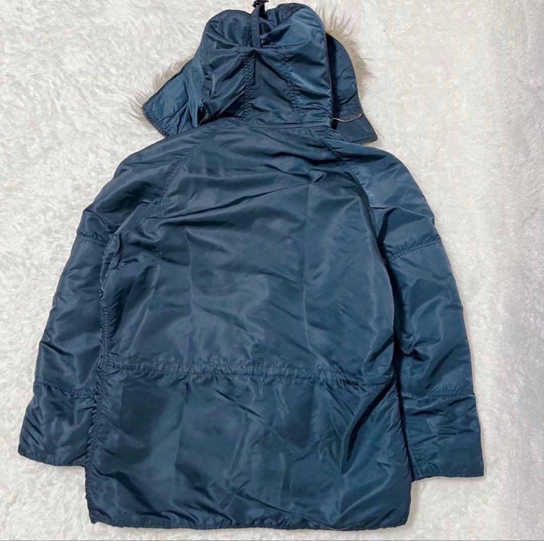 希少色ALPHA N-3B USA製 L IDEAL 90s ネイビー