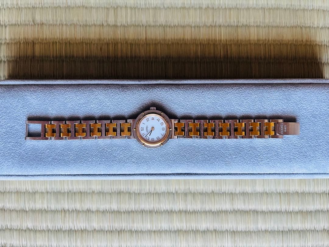 HERMES☆エルメス☆クリッパーコンビ☆クォーツ☆電池交換済み