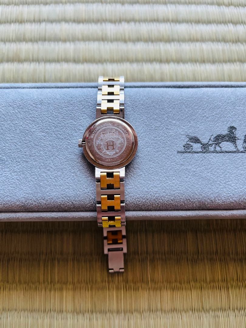 HERMES☆エルメス☆クリッパーコンビ☆クォーツ☆電池交換済み