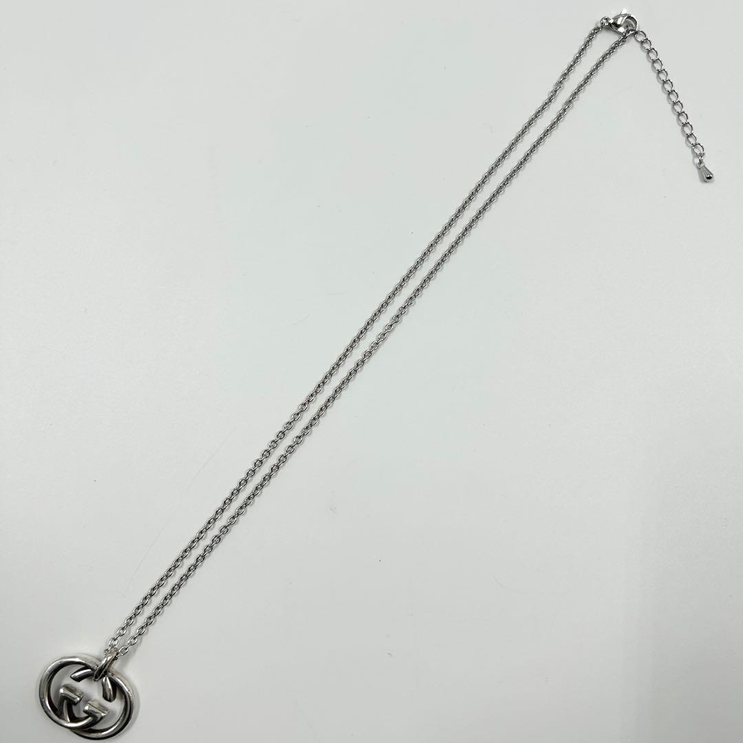 希少✨　グッチ　GUCCI　ネックレス　インターロッキング　シルバー　925