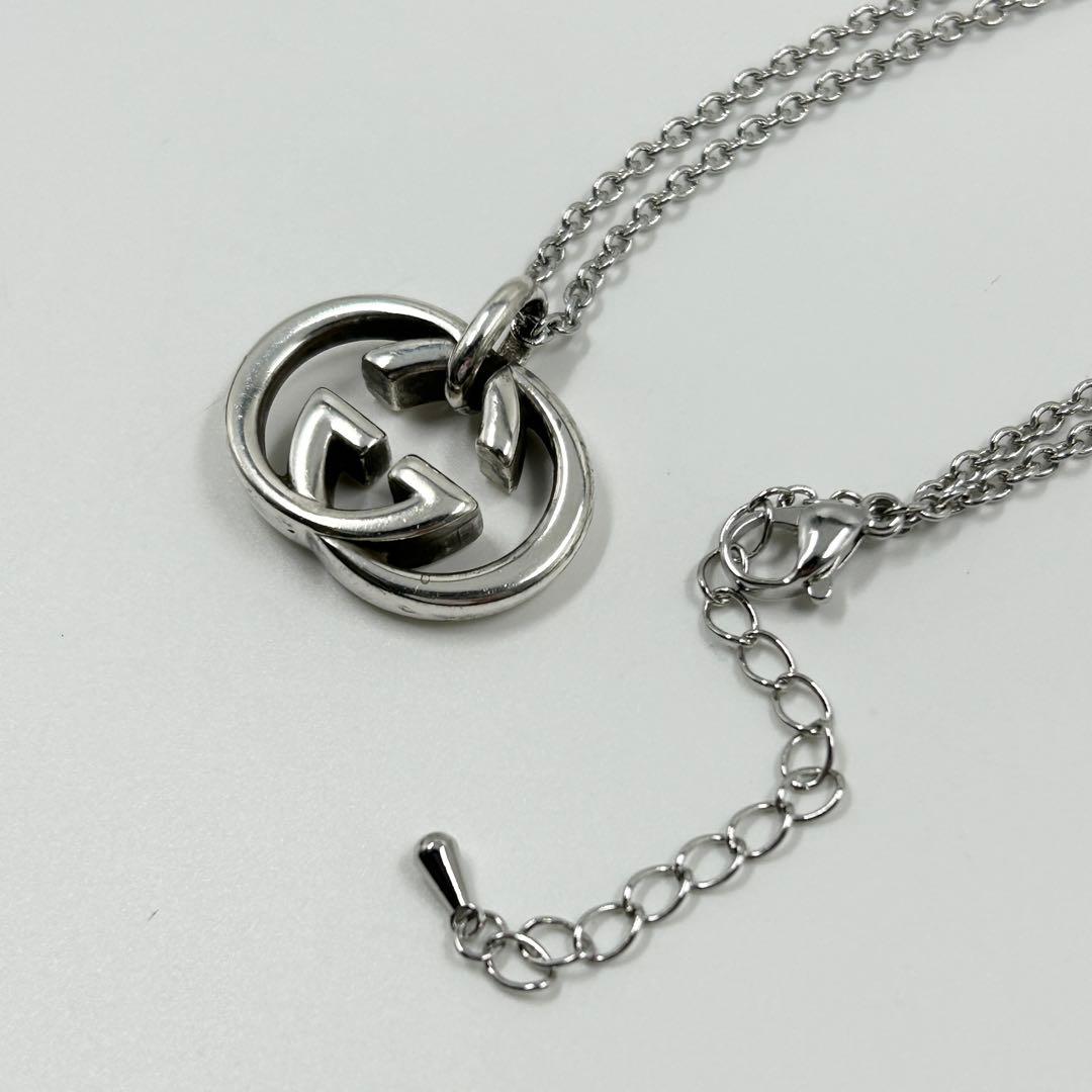 希少✨　グッチ　GUCCI　ネックレス　インターロッキング　シルバー　925