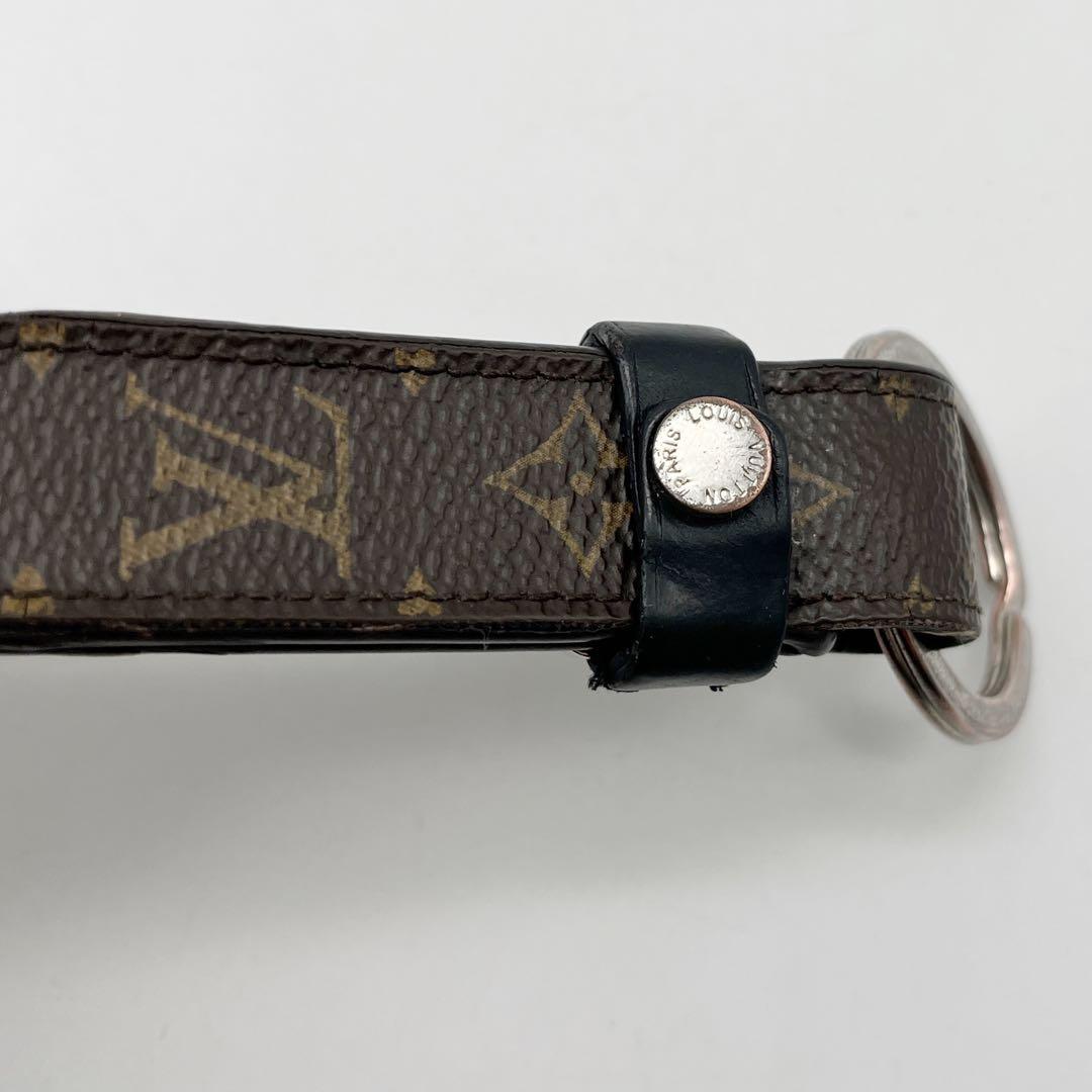 ルイヴィトン モノグラム×レザー LVドラゴンヌ キーリング キーホルダー