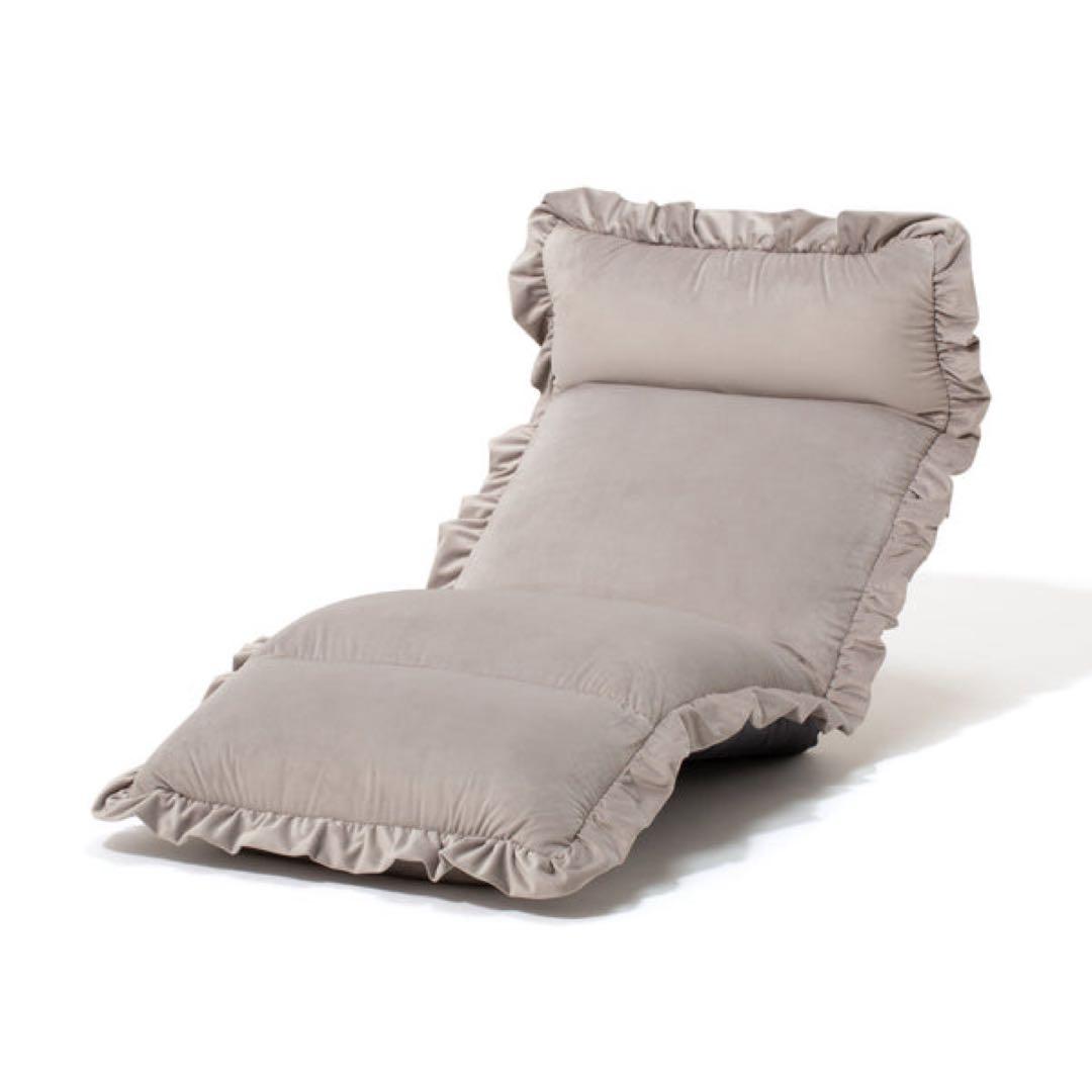 極美品Francfranc カランフロアチェア　ハイバック　グレー