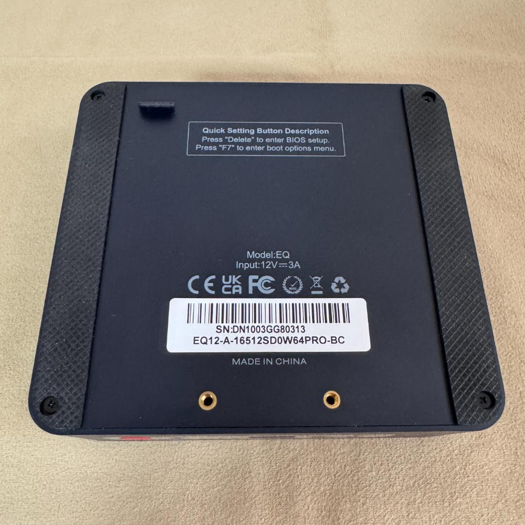 ミニPC Beelink EQ12 N100 Win11Pro 16GB 500GB