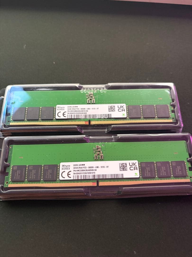 SK Hynix ddr5メモリ64gb 5600mhz