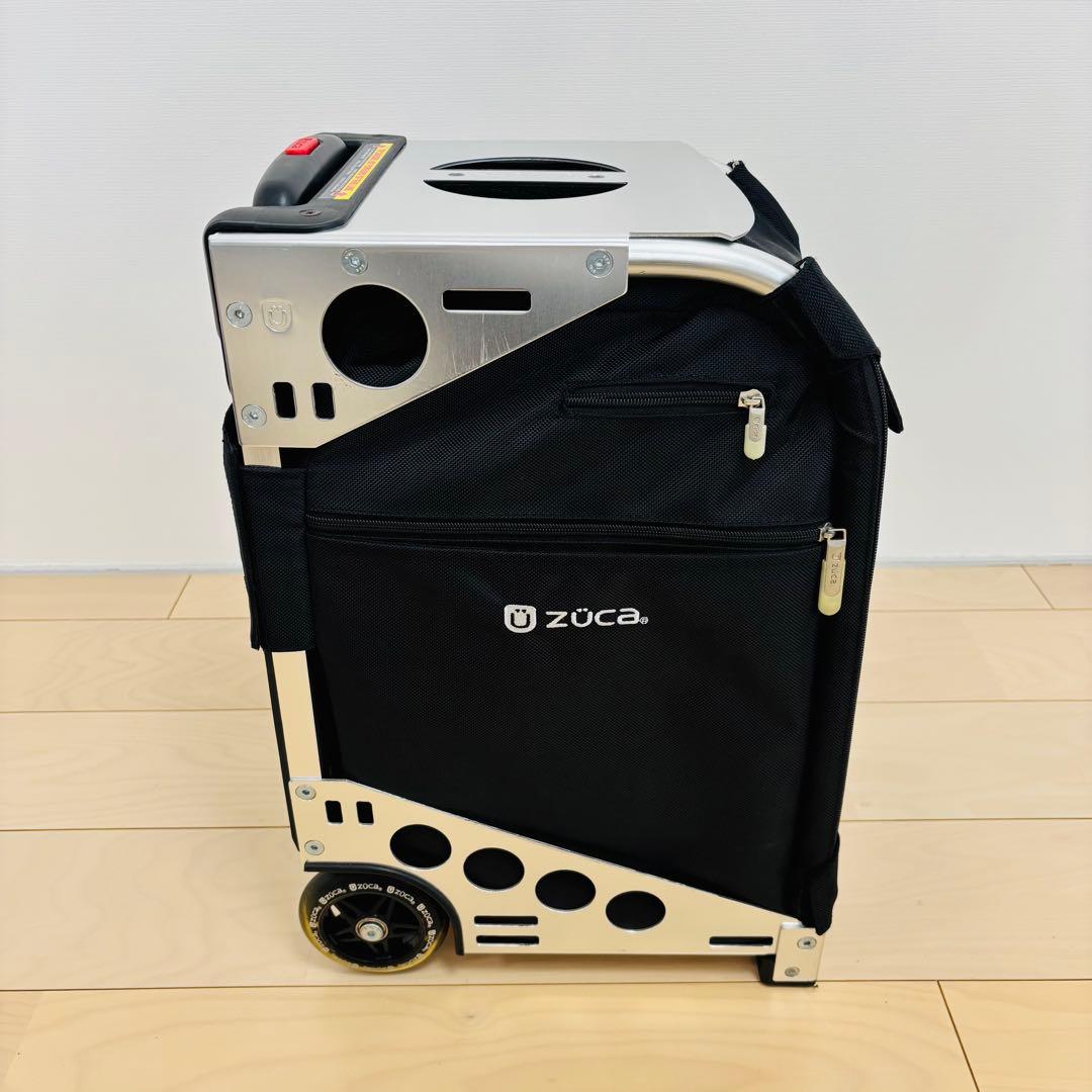 【美品】ZUCA キャリーバッグ フレーム付き ポーチ等付属　アルミフレーム