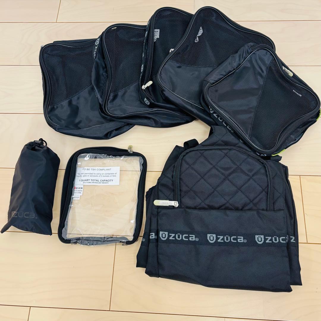 【美品】ZUCA キャリーバッグ フレーム付き ポーチ等付属　アルミフレーム