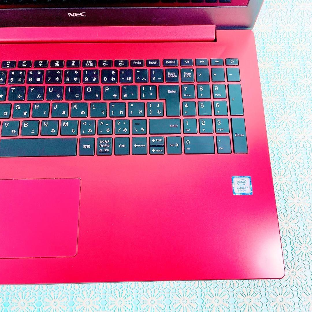 第8世代Corei7✨️薄型ノートパソコン SSD大容量1TBカメラ付きWin11