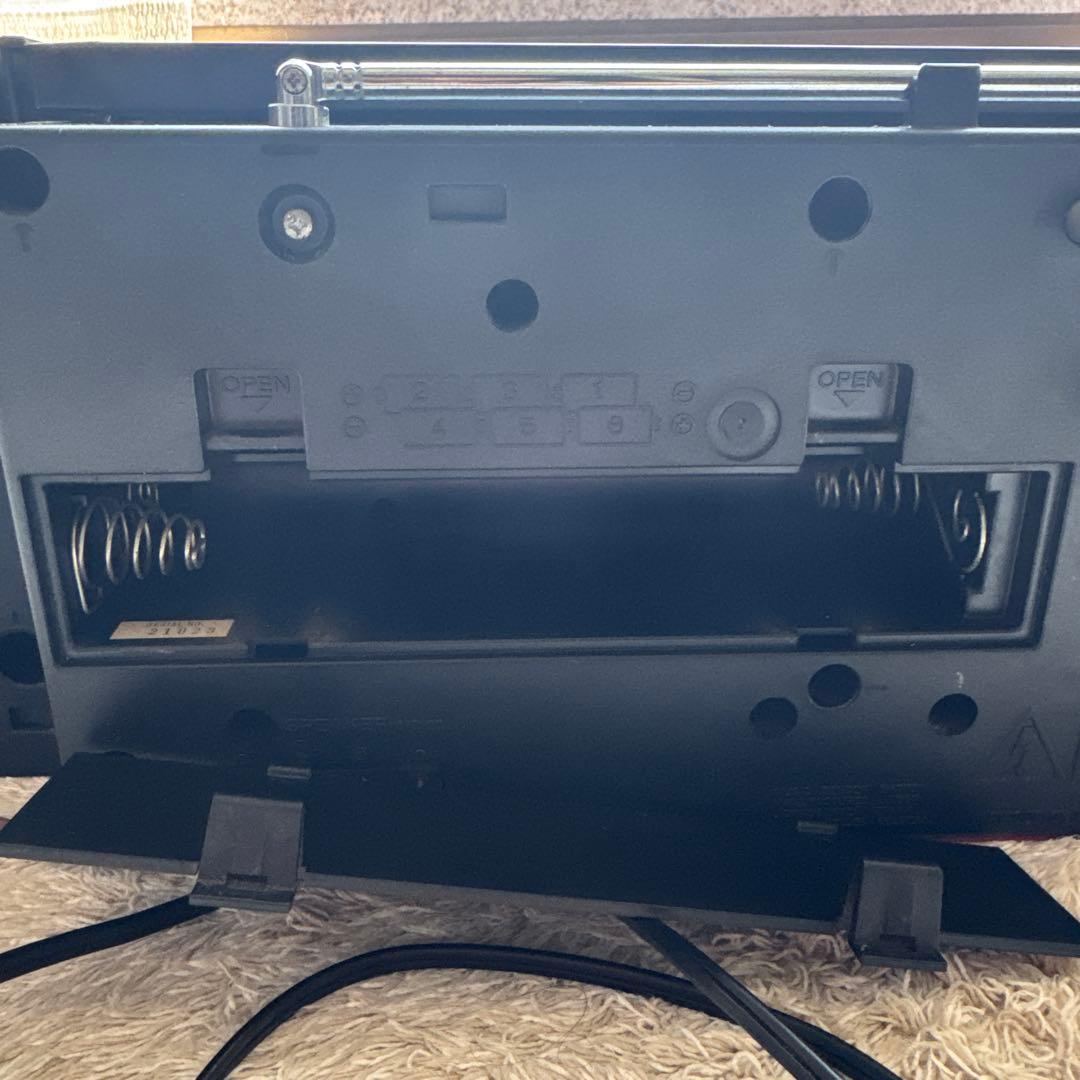 SONY ラジカセ CFS-W600 2WAY ブラック 昭和レトロ