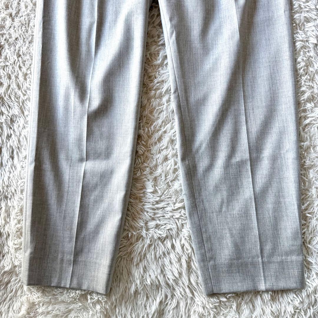 新品タグ付　インディヴィ　ビジネススーツ　セットアップ　ノーカラー　1B グレー