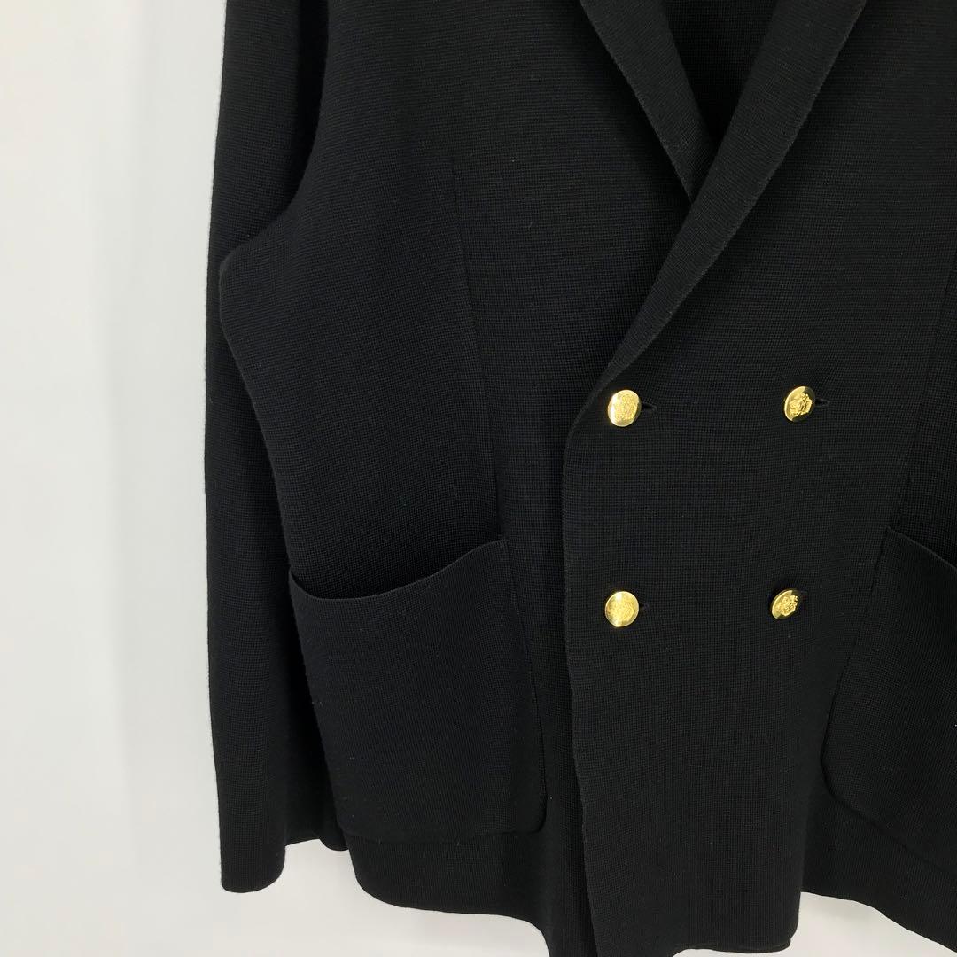 MB　ブレザー　ブラック　 L ダブル　金ボタン
