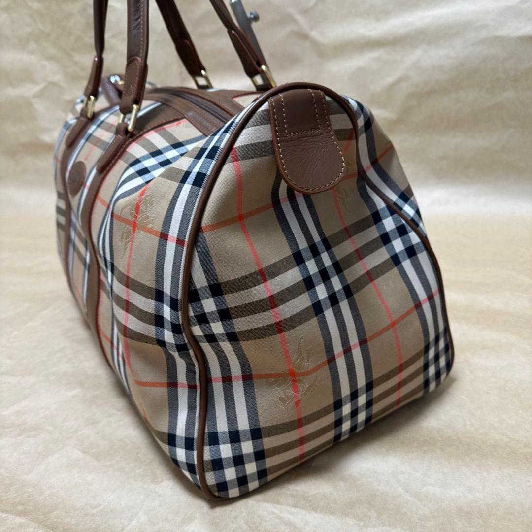 ✨希少✨ バーバリー ボストンバッグ 月桂樹 ノバチェック シャドーホース