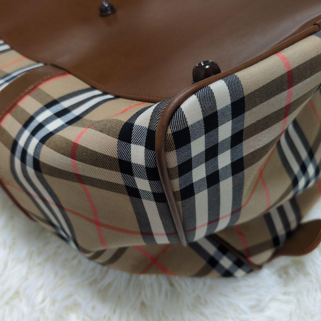 ✨希少✨ バーバリー ボストンバッグ 月桂樹 ノバチェック シャドーホース