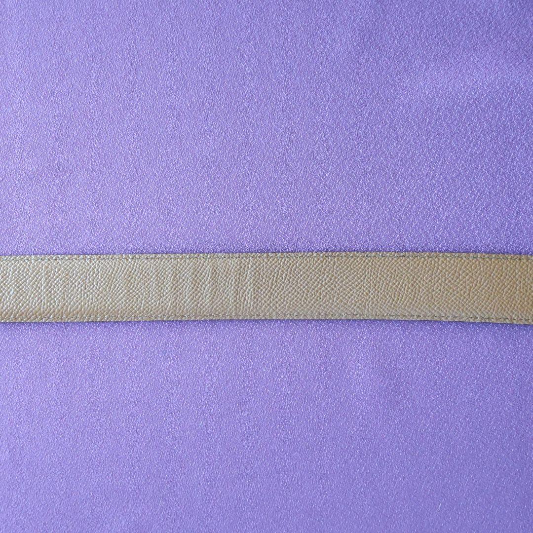 ブルガリ スクエアバックル サフィアーノレザー リバーシブル ベルト