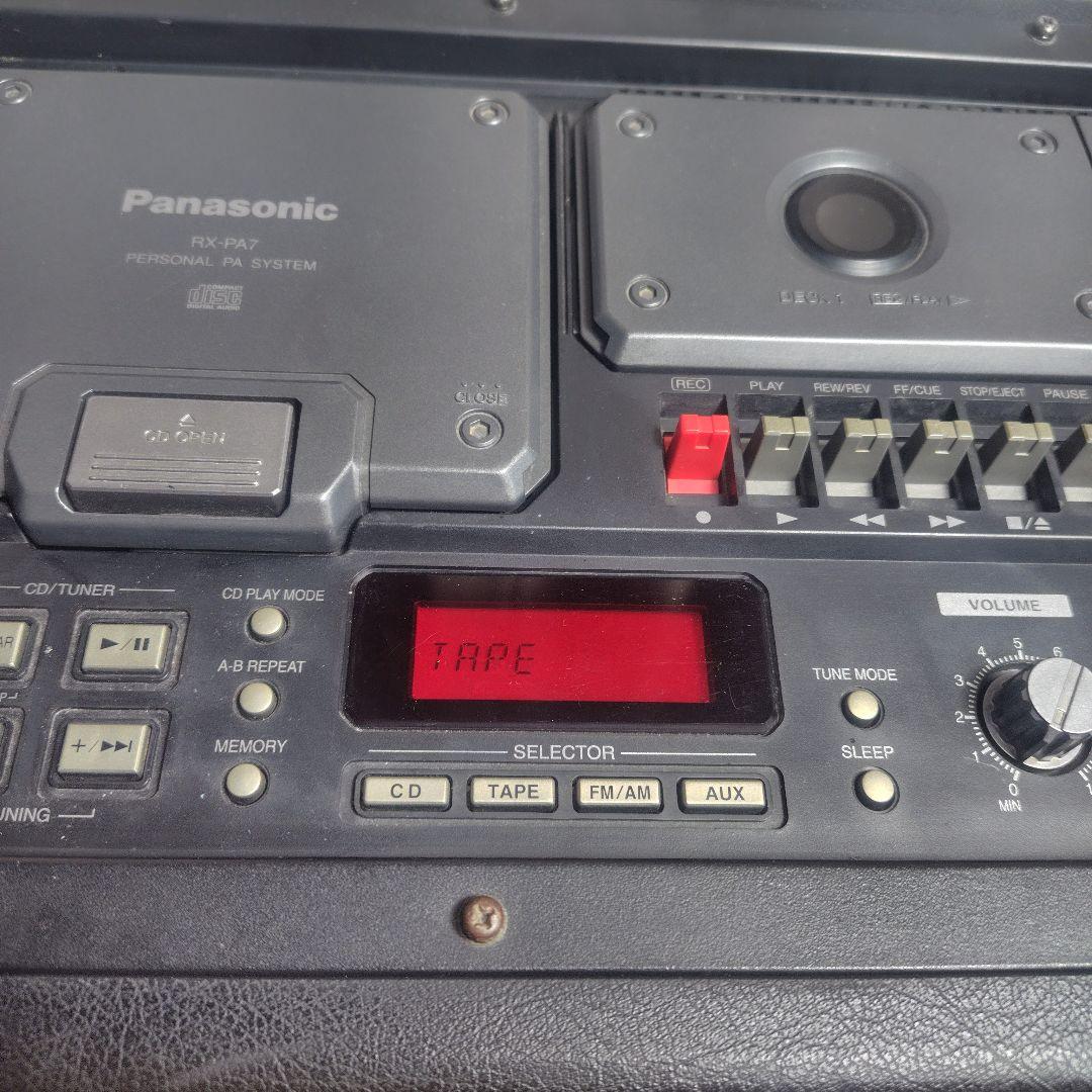 動作品　PANASONIC パナソニック RX-PA7 CDラジカセ