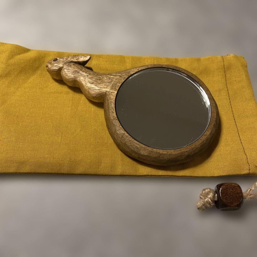 新品 未使用 KIYATA 手鏡　ウサギ　キヤタ 手紙舎