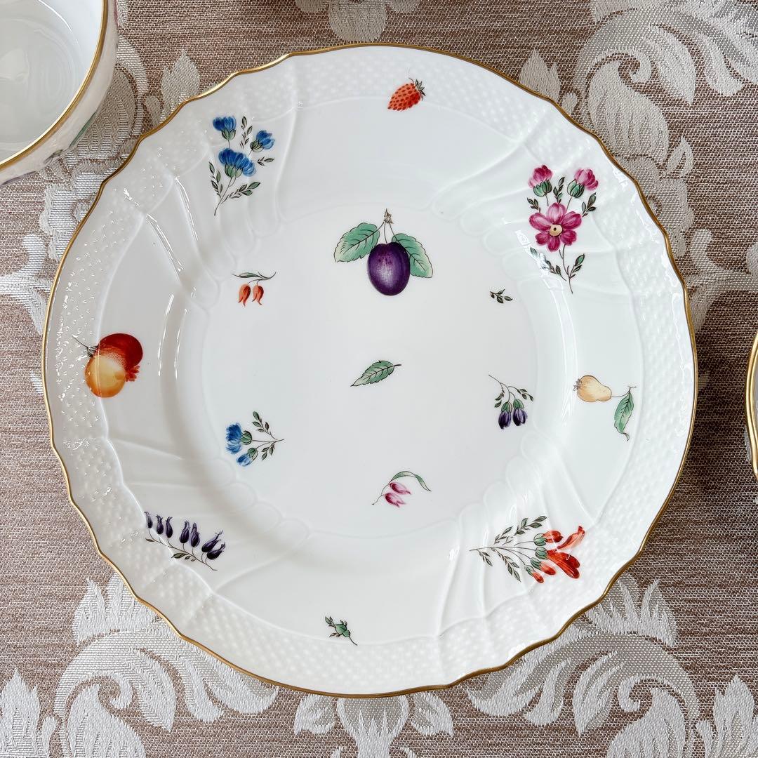 美品❤️ジノリ❤️ペルージャ❤️トリオ２セット　カップ＆ソーサー　デザート皿